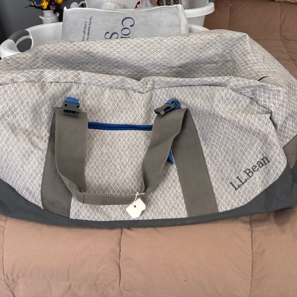 L.L. Bean Gray Duffel Bag